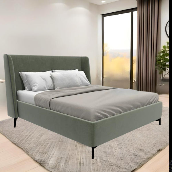 Ronit- מיטה זוגית מרופדת מעוצבת עם כנפיים צדדיות