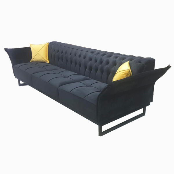 Elegant- ספה תלת מושבית בעיצוב קפיטונאז'